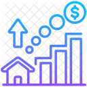 Real Estate Floating Explosion Icon