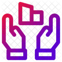 Real Estate Hand Home Icon