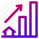 Real Estate Up Price Up Icon