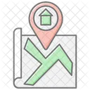 Real Estate Navigator Lineal Color Icon Icon