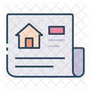 Real Estate News Property Document Property Paper Icon