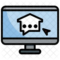 Real Estate Online Support  Icon