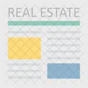 Real Estate Paper Real Estate Files Rental Agreement Icon