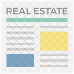 Real Estate Paper  Icon