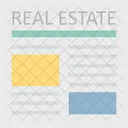 Real Estate Paper Real Estate Files Rental Agreement Icon