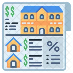 Real estate price list  Icon
