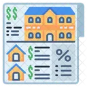 Real Estate Price List Icon