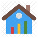 Real Estate Stats Finance Business Icon