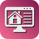 Real Estate Website Online Property House Icon