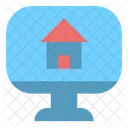 Monitor House Webpage Icon