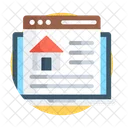 Real Estate Website Online Estate Estate Marketing Icon