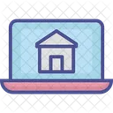 Real Estate Website Online Buy Property Laptop Icon