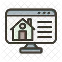 Online Property House Online Real Estate Icon
