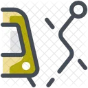 Tram Segment Path Navigation Icon