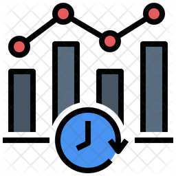 Real time data Icon - Download in Colored Outline Style
