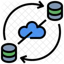 Real Time Data Transfer Cloud Computing Icon