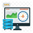 Real Time Data Business Update Icon