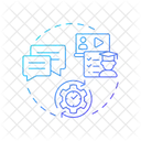 Real Time Feedback Coaching Communication Icon