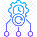 Realtime Time Gear Icon