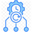 Realtime Time Gear Icon