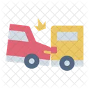 Rear End Collision Crash Icon