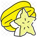 Rodaja De Carambola Carambola Rebanada Icono