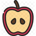 Rebanada De Manzana Rebanada Manzana Icono