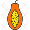 Rodaja De Papaya Comida Fruta Icon