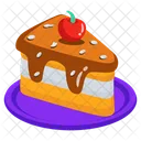 Rebanada De Pastel Postre Pasteleria Icono