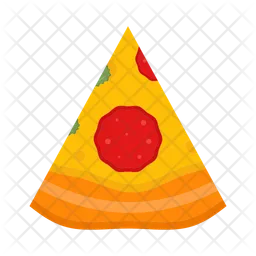 Porción de pizza  Icono