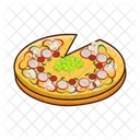 Porción de pizza  Icono