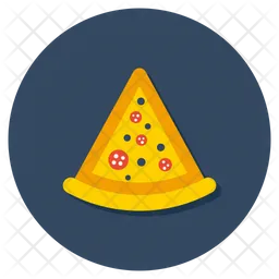 Porción de pizza  Icono