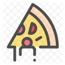 Porción de pizza  Icono