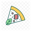 Porción de pizza  Icono