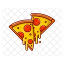 Porción de pizza  Icono