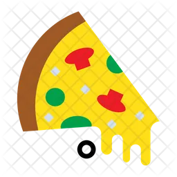 Porción de pizza  Icono