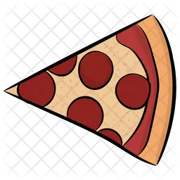 Porción de pizza  Icono