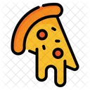 Porción de pizza  Icono