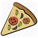 Porción de pizza  Icono