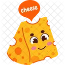 Queso Comida Alegre Icono