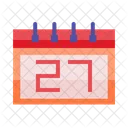 Rebanada Calendario Fecha Icono