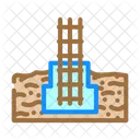 Rebar Structure Cement Icon