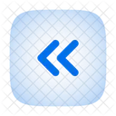 Quadrado Duplo Alt Seta Para A Esquerda Ícone