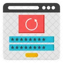 Recarga De Contrasena Web Recarga De Contrasena De Sitio Web Recarga De Contrasena De Pagina Web Icono