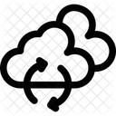 Red En La Nube Senal De Actualizacion En La Nube Recarga En La Nube Icono