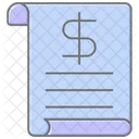 Receipt Lineal Color Icon Icon