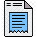 Receipt File Bill Icon