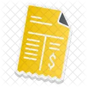 Receipt Bill Invoice Icon