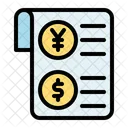 Receipt Bank Coin Icon