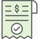 Receipt Pay Money Icon